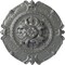 Ekena Millwork Southampton Ceiling Medallion, Hand-Painted Silver, 16 1/2"OD x 2 3/8"P CM16SOSLS - alternate 1